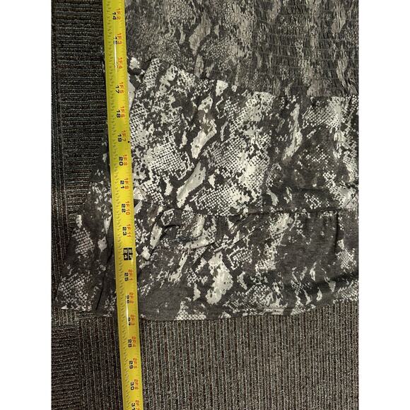 DG2 Diane Gilman Off-the-Shoulder Tunic Top Snakeskin Print Plus Size 1X NEW - Picture 6 of 6